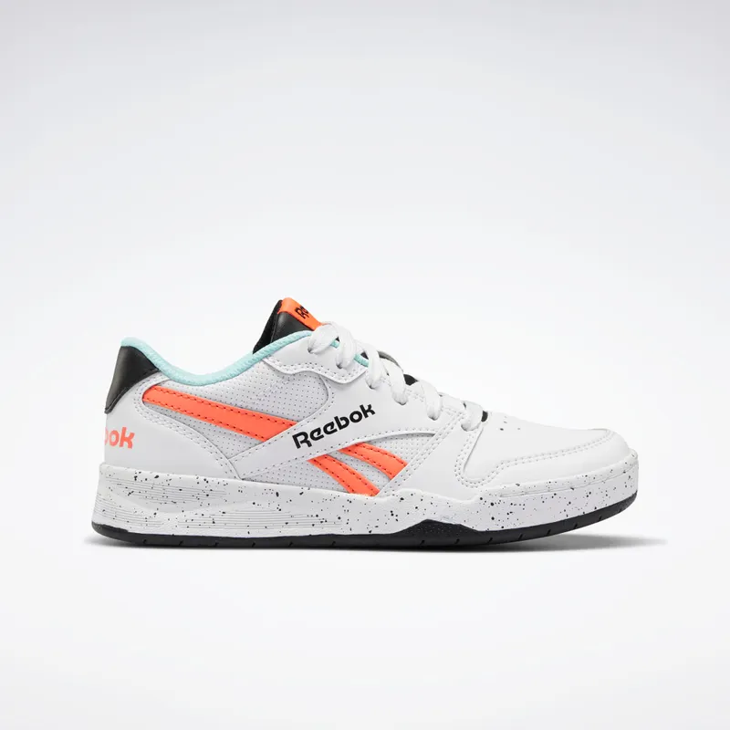 Reebok BB4500 Court Low Shoes White / Black / Orange Flare
