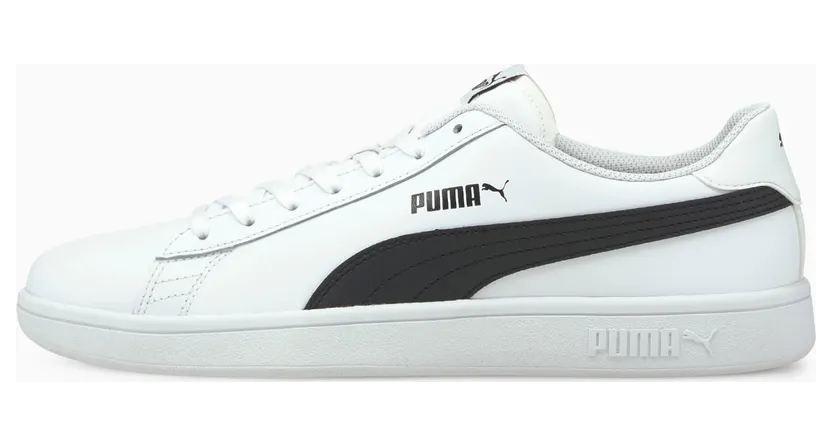 Puma Smash v2 leren Wit/Zwart (365215-01)