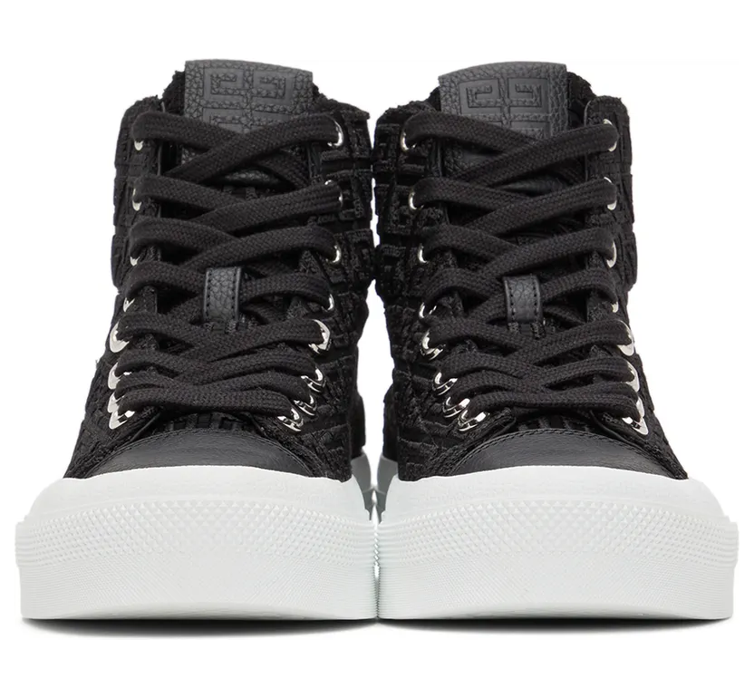 Givenchy Black 4G City High Sneakers (BE0025E19R001) (2)