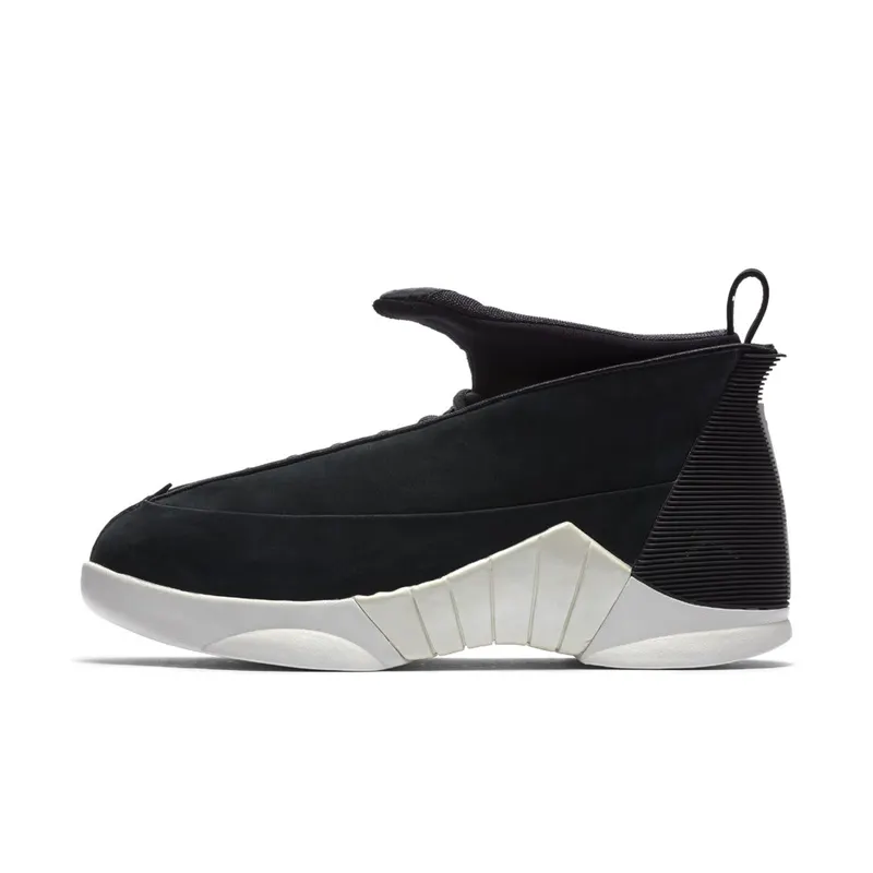 Jordan 15 Retro PSNY Black Suede Black/Black-Sail-Black (921194-011)