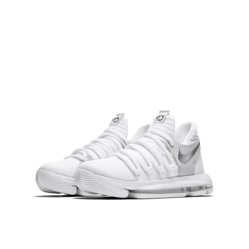 Nike KD 10 Still KD (GS) White/Chrome-Pure Platinum (918365-100)