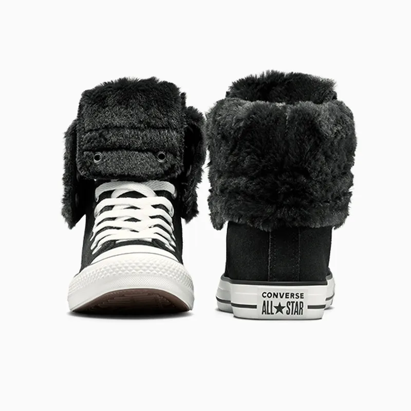 Converse Chuck Taylor All Star Fold Over Hi Black Egret (A15138C)