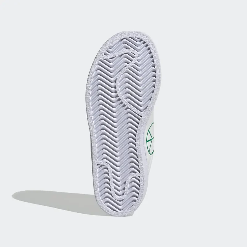 Adidas Superstar Cloud White / Cloud White / Green (FX7171)
