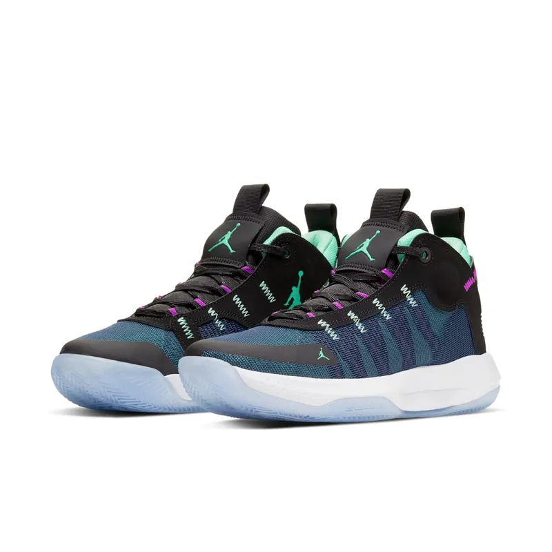 Jordan Jumpman 2020 Black Green Glow Blue Void (BQ3449-005)