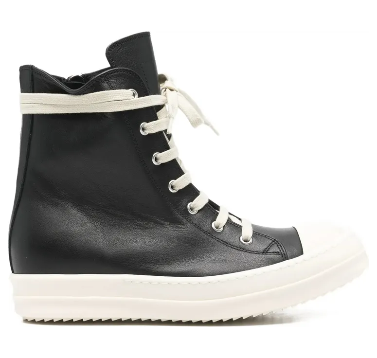 Rick Owens Lace-up Leather “Black” (RP01F6890 LCO 911)