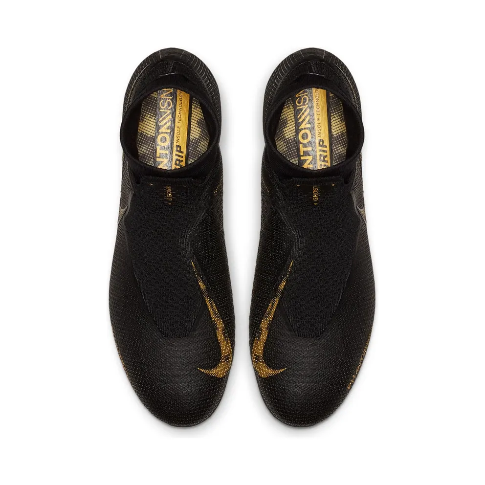 Nike Phantom Vision Elite DF FG Black Metallic Vivid Gold (AO3262-077)