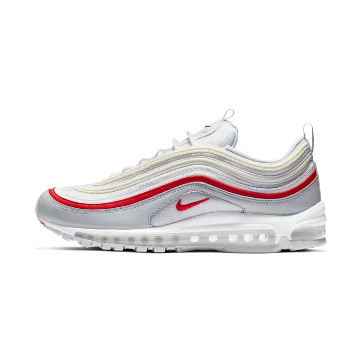 Nike Air Max 97 “Pure Platinum / University Red / White” (AR5531-002)