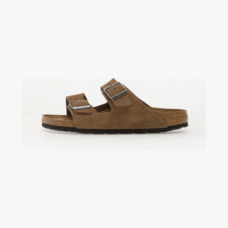 BIRKENSTOCK Arizona Soft Footbed Suede Leather Slide “Brown” (1030865)