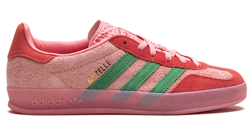 Adidas Gazelle Indoor “Pink Spark”: vrolijk kleurentrio in retrojas (5)
