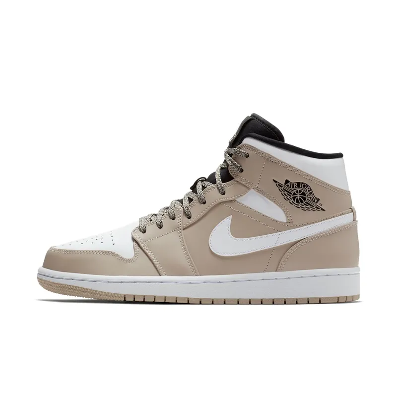 Jordan 1 Mid Desert Sand Desert Sand/Black-White (554724-047)