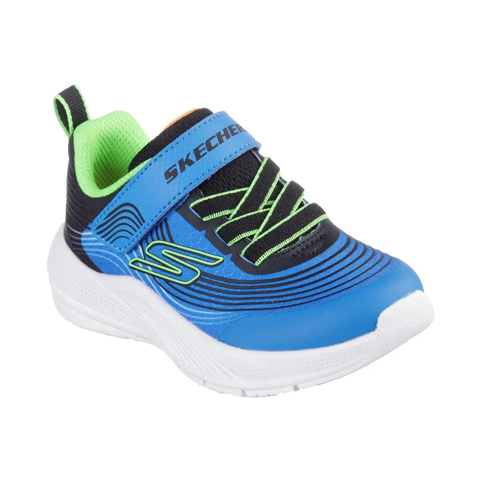Skechers Microspec Advance Sneaker Blue/Limoen
