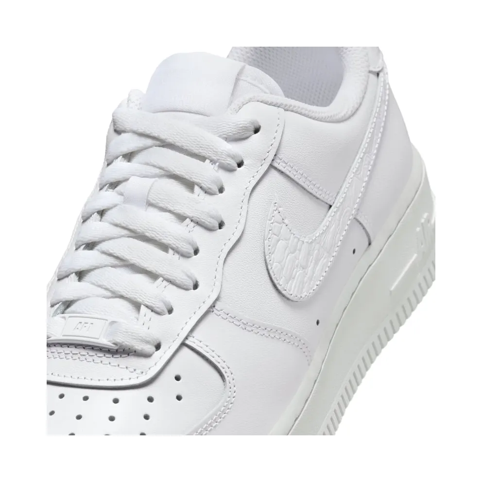 Nike Air Force 1 ’07 SE “Pebble Croc – White / Neutral Grey / White” (IO4837-100)