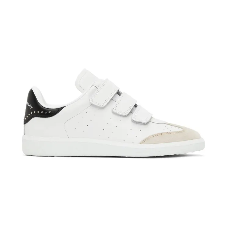 Isabel Marant White & Black Studded Beth Sneakers (BK0031-00M022S)