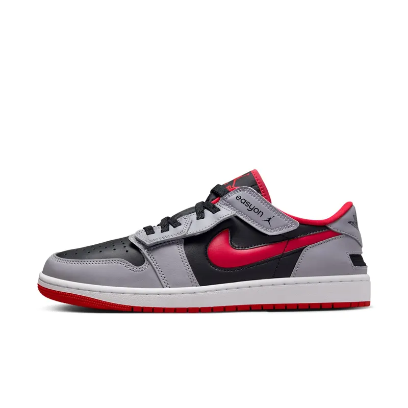 Jordan 1 Low Flyease Fire Red Cement Grey (DM1206-060)