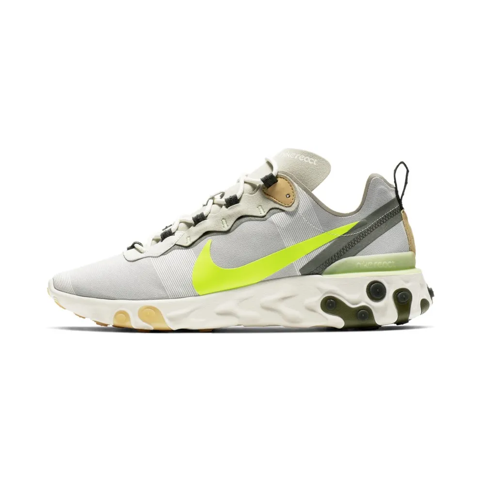 Nike React Element 55 Spruce Volt Spruce Aura/Spruce Fog-Barely Volt-Volt (BQ6166-009)