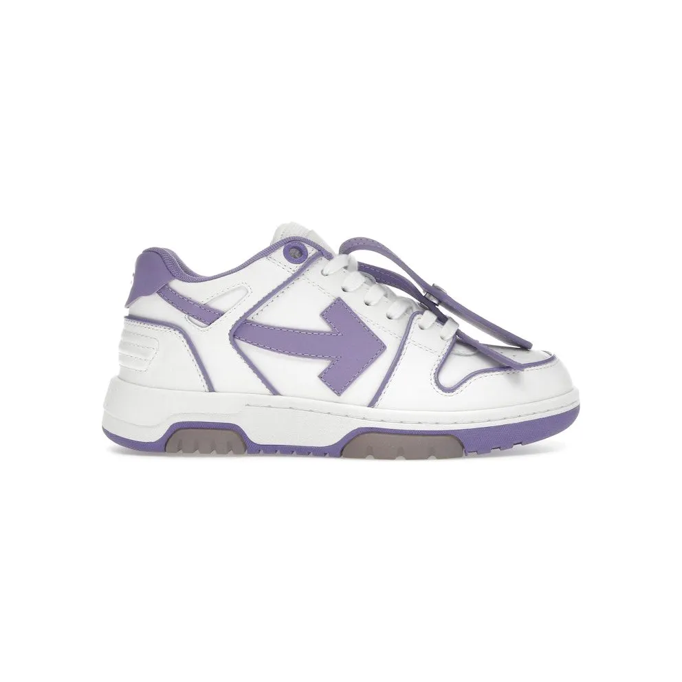 OFF-WHITE Out Of Office OOO Low Tops Outlined White Lilac Purple (OWIA259S23LEA0070137)