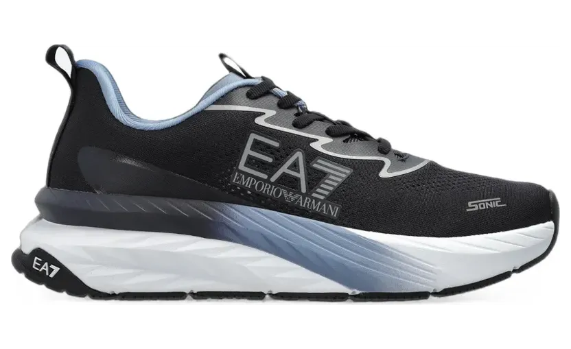 Ea7 Emporio Armani Crusher Sonic logo-print lace-up sneakers – Zwart (7X000603AF22914)