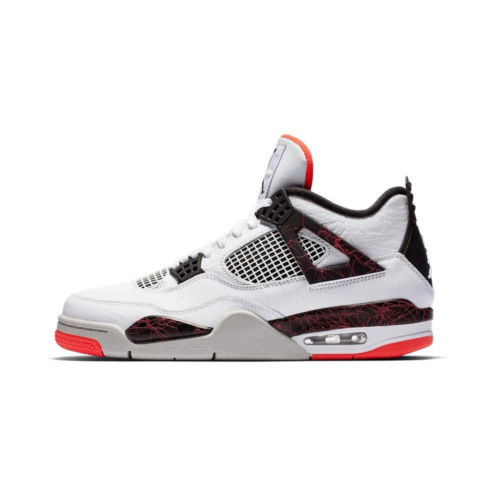Jordan 4 Retro Flight Nostalgia White/Black-Bright Crimson-Pale Citron (308497-116)