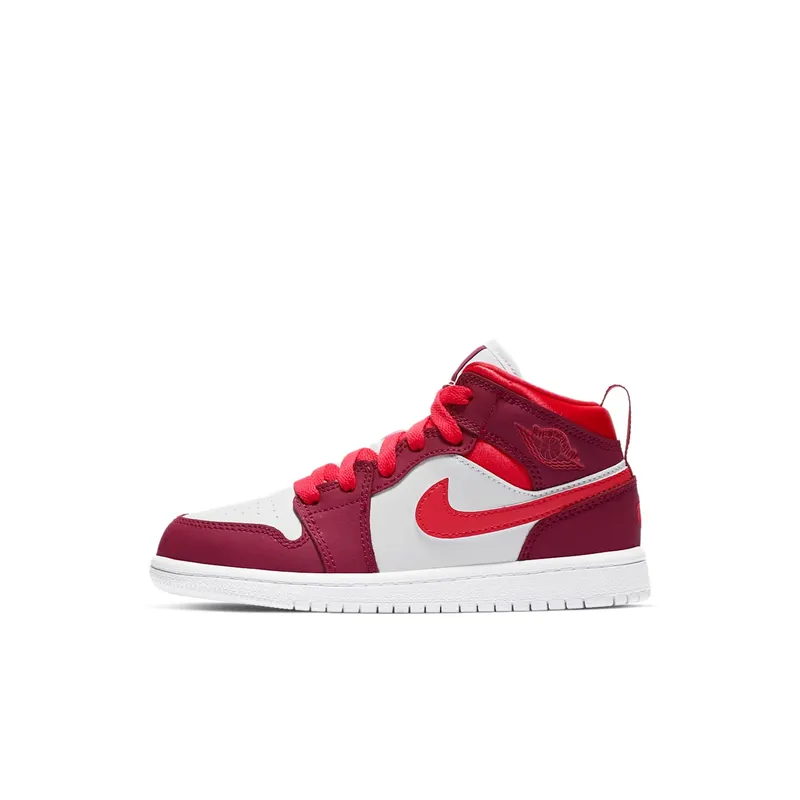 Jordan 1 Mid True Berry Rush Pink (PS) True Berry/Rush Pink-White (640737-661)