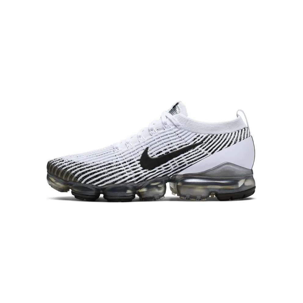 Nike Air VaporMax Flyknit 3 Zebra White/Black-White-Metallic Silver (AJ6900-105)