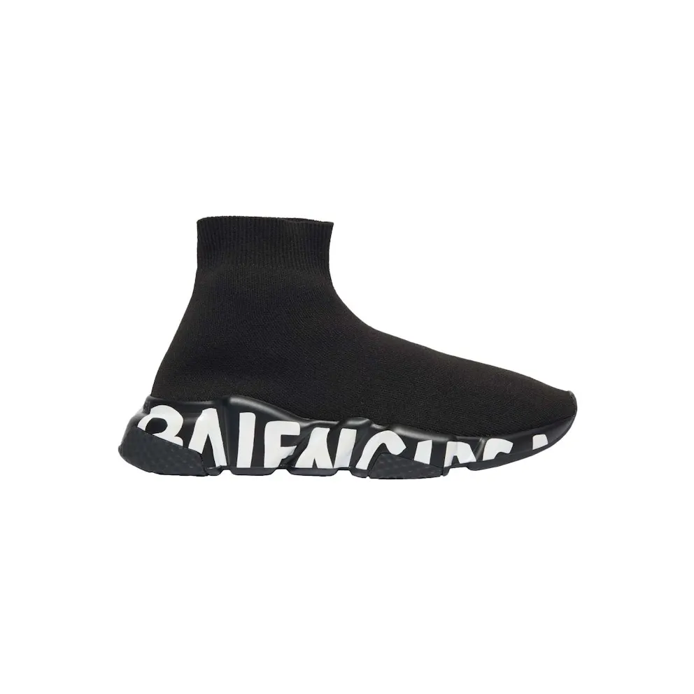 Balenciaga Speed Graffiti Black White (W)