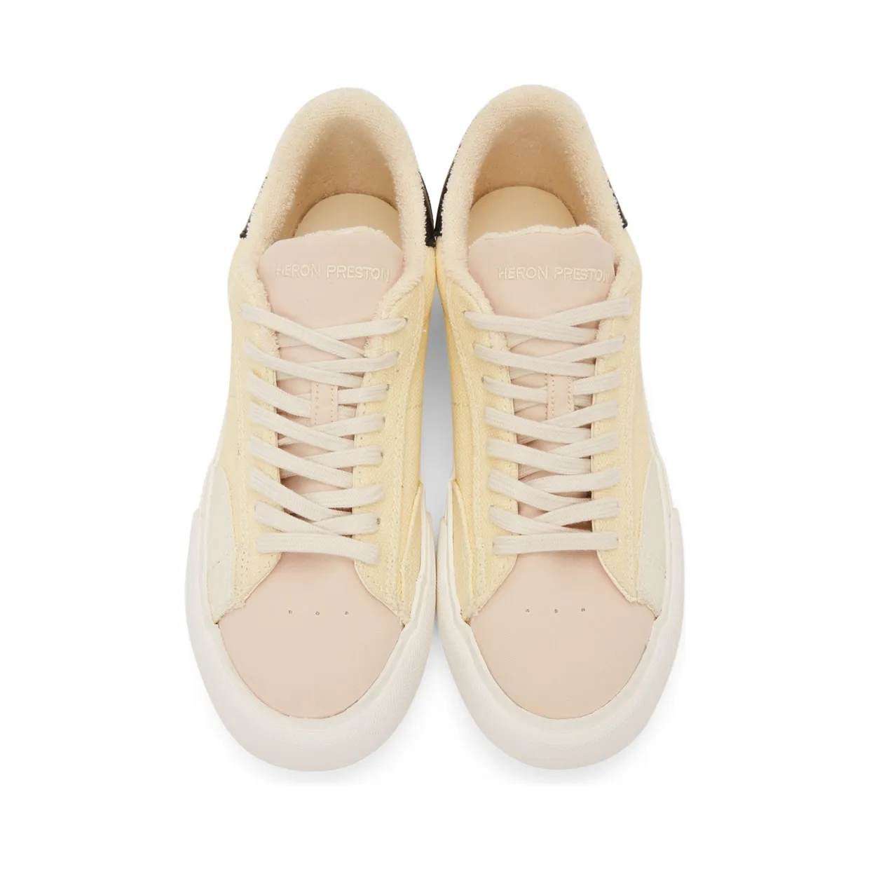 Heron Preston Off-White Canvas Vulcanized Low Sneakers (HMIA017F21FAB0010401) (5)
