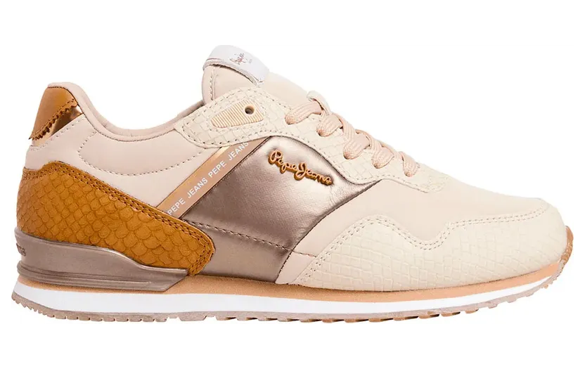 Pepe Jeans PèPè sneaker Beige / Cognac / Goud (PLS40044-809)