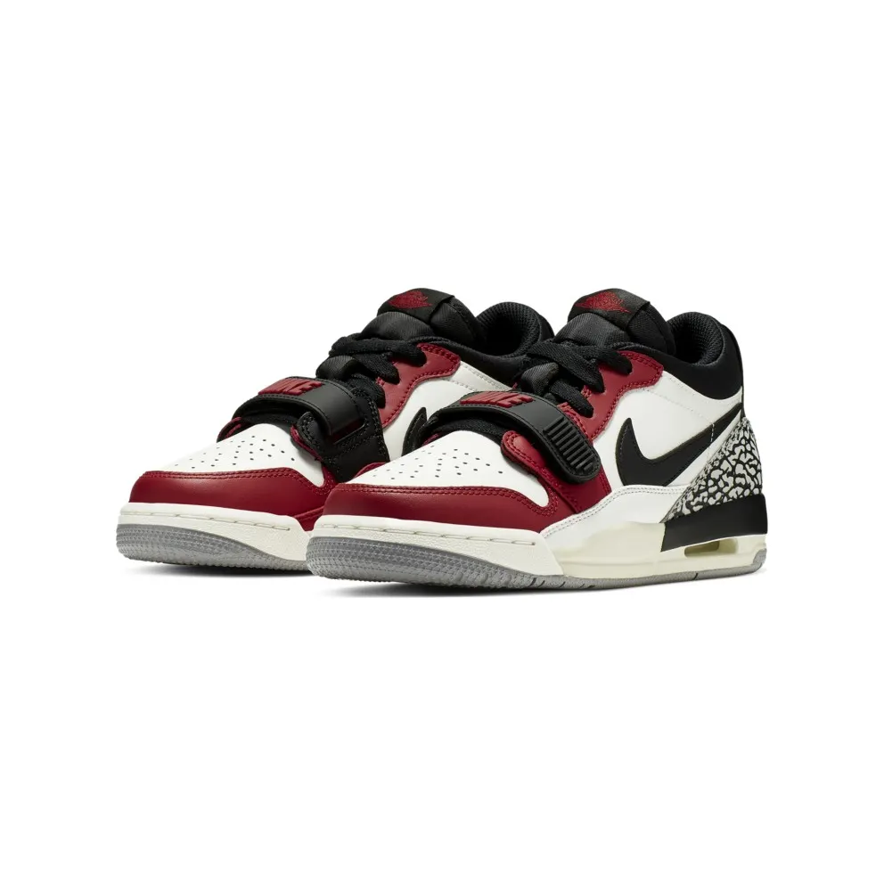 Jordan Legacy 312 Low Chicago (GS) Summit White/Black-Varsity Red-Sail (CD9054-106)