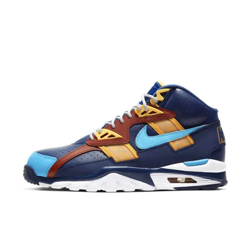 Nike Air Trainer SC High LA Rams Navy/Aqua-Brown-Yellow (CW6023-400)