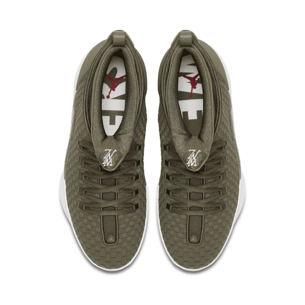 Jordan 15 Retro PSNY Olive Suede Friends and Family Medium Olive/Medium Olive-Sail-Medium Olive (AO2568 200)