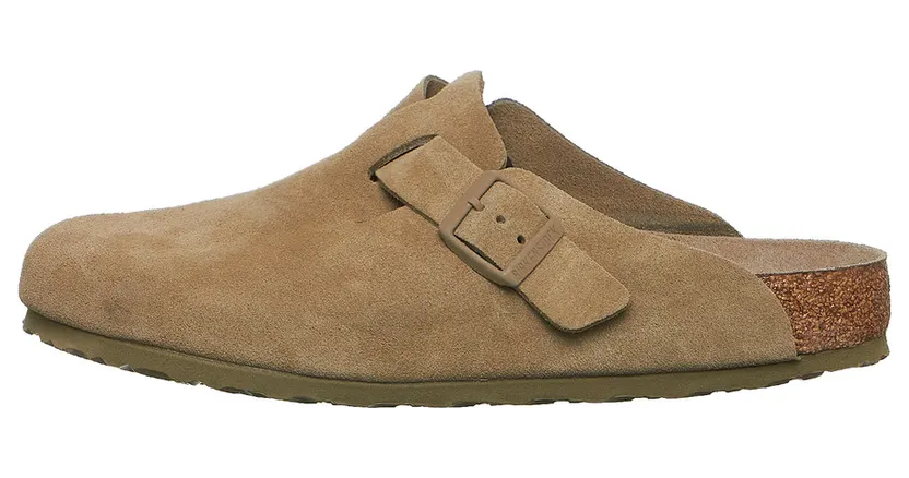 Birkenstock Boston BS Suede Faded Khaki (1019054)