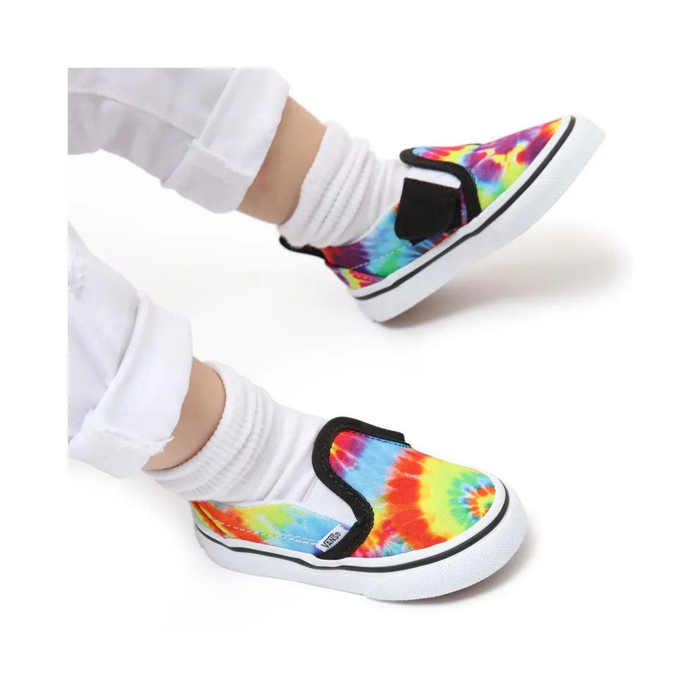 VANS Spiral Tie Dye Slip-on Velcro Toddler Shoes Multicolour (VN000UBS99E)