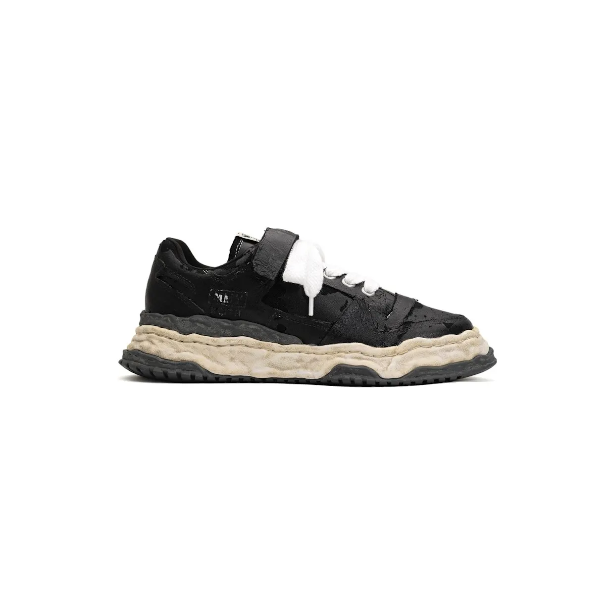 Maison Mihara Yasuhiro Keith OG Sole Film Attached Canvas Low Black White (A15FW711-BLK)