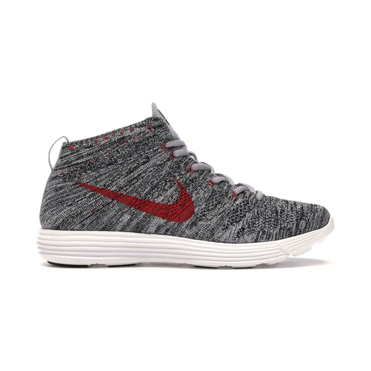 Nike Lunar Flyknit Chukka Wolf Grey Red