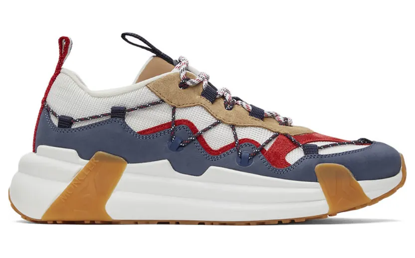 Moncler White & Navy Compassor Sneakers (4M743 – 00 – 02SY8)