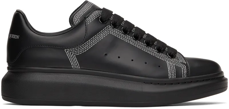 Alexander McQueen Black Contrast Oversized Sneakers (662639WIA4V)