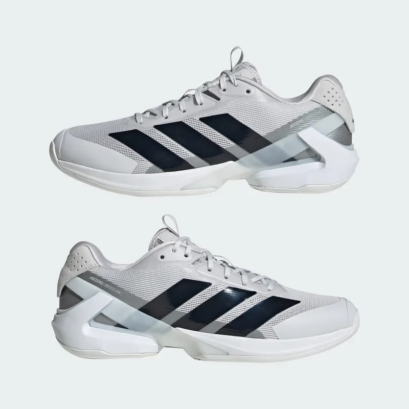 Adidas Adizero Ubersonic 5 Tennis Shoes Dash Grey / Aurora Ink / Tech Grey Metallic (KJ3067)