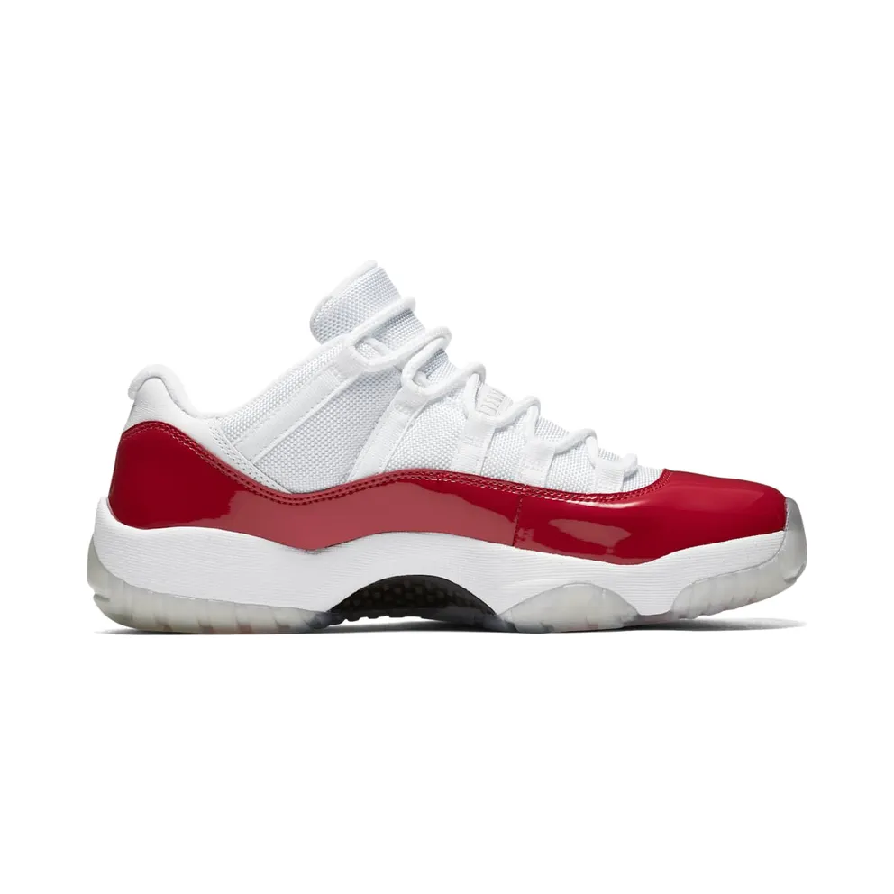 Jordan 11 Retro Low Cherry (2016) White/Varsity Red-Black (528895-102)