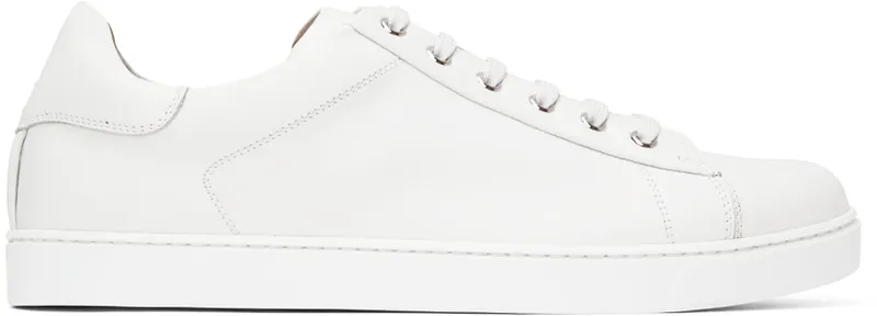 Gianvito Rossi White Leather Low-Top (S26340-M1WHT-CLN)