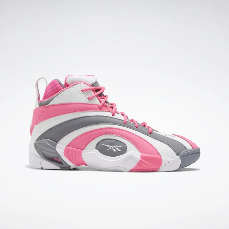 Reebok Shaqnosis Solar Pink White/Solar Pink-Skull Grey (Other Brands Reebok)
