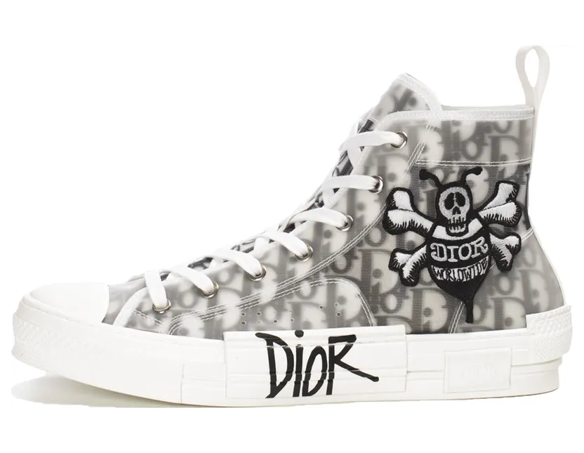 Dior And Shawn B23 High Top Bee Embroidery