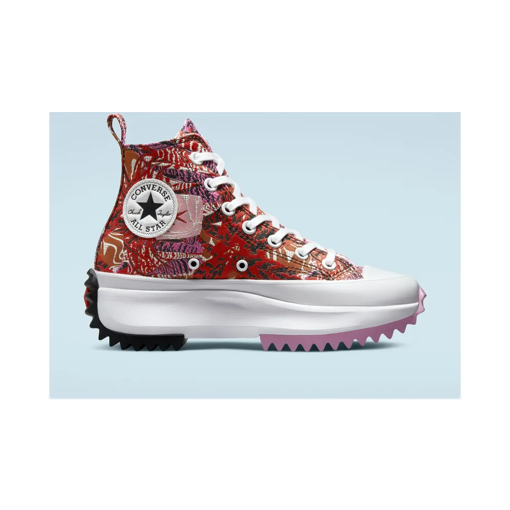 Converse Run Star Hike Platform Tropical Florals Mantra Orange/Black/White (A00551C)