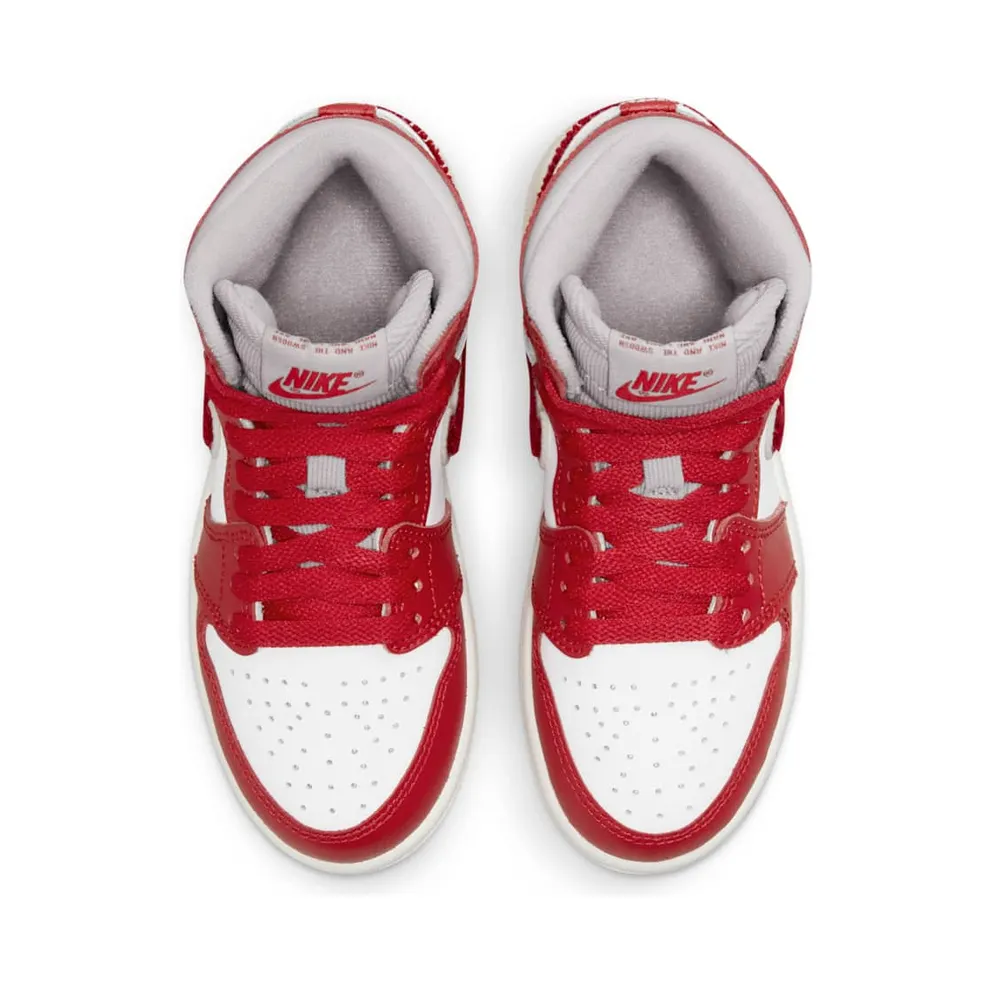 Nike Jordan Kids White & Red Jordan 1 Retro High OG Little Kids (CU0449-061)
