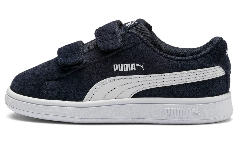 Puma Smash v2 Suede tennisschoenen Blauw/Wit (365178-02)