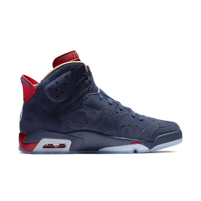 Jordan 6 Retro Doernbecher 15th Anniversary Midnight Navy/White-Varsity Red-Metallic Gold (CI6293-416)