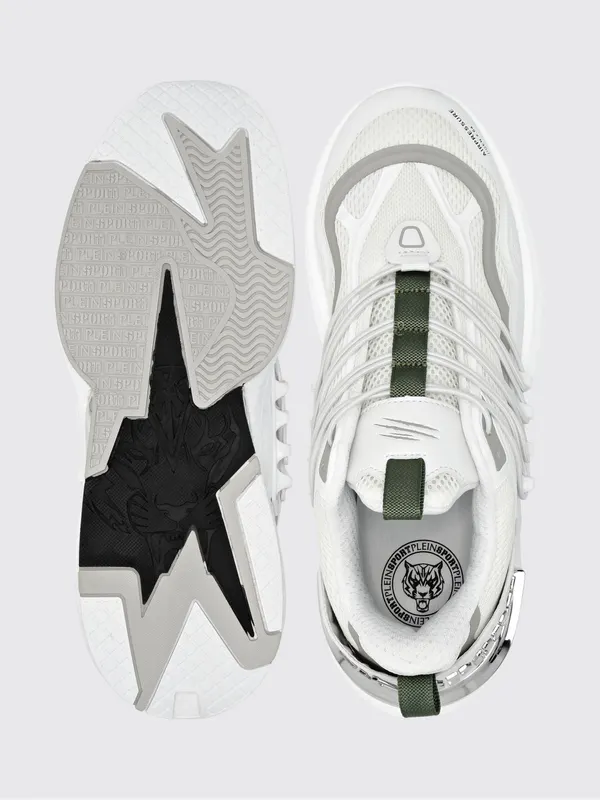 Plein Sport Air Pressure Gen. X.04 Low-Top Sneakers in Mesh with Chunky Sole White (SAESUSC0736STE003N0105) (3)