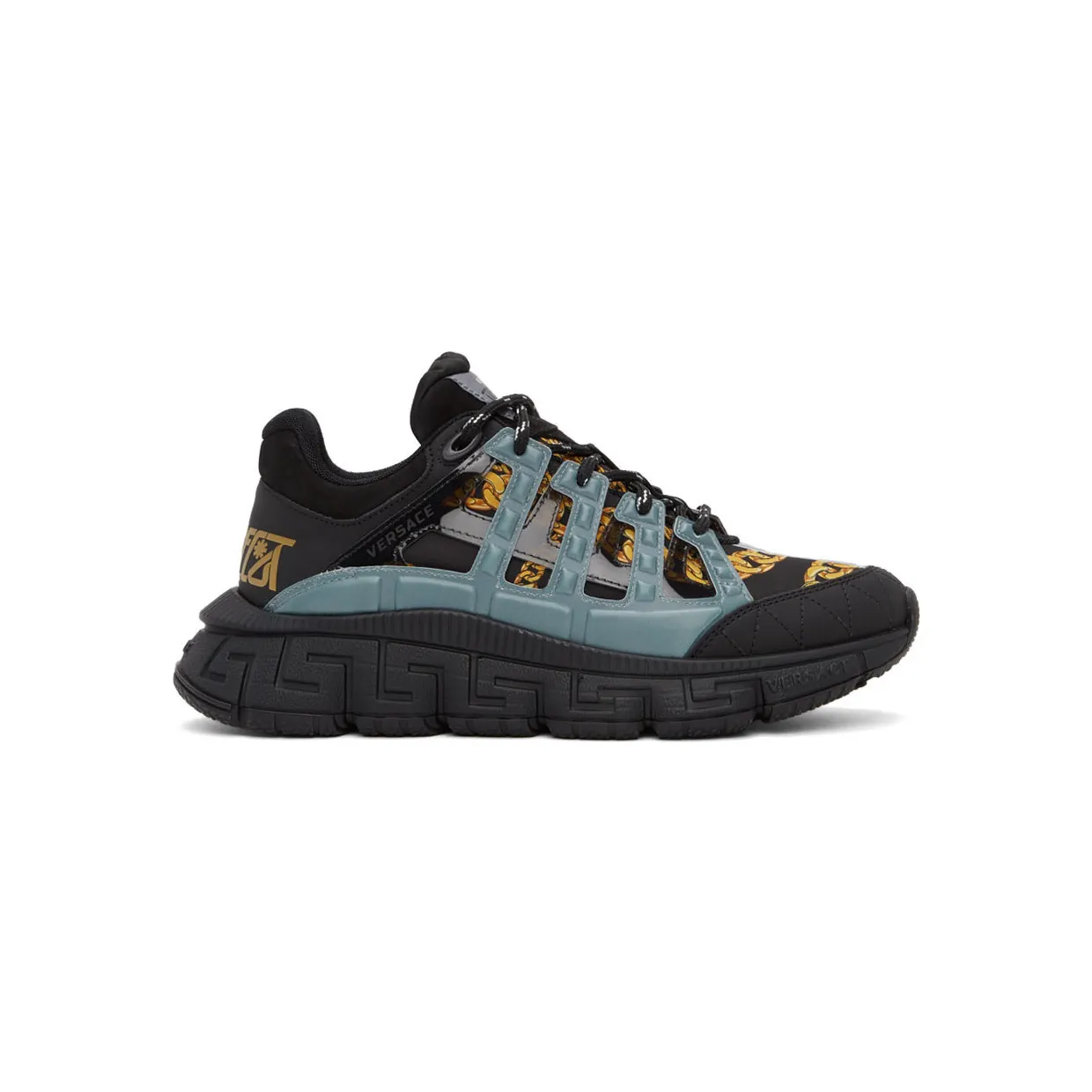 Versace Black Trigreca Sneakers (*DSU8094 1A02707)