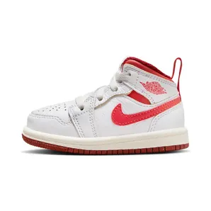 Air Jordan 1 Mid SE TD “White / Dune Red / Sail / Lobster” (FJ3466-160)