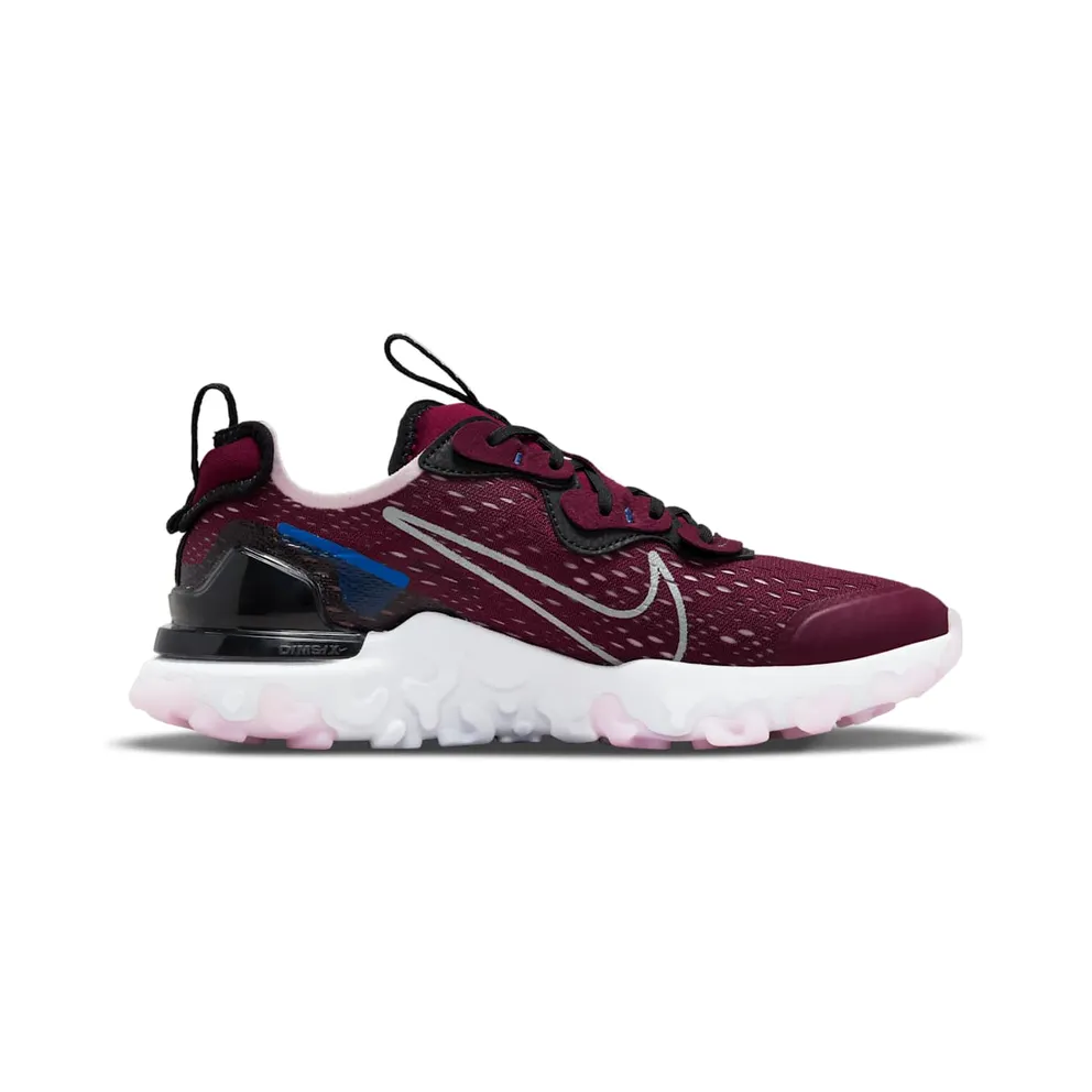 Nike React Vision Red “Dark Beetroot / Black / Pink Foam / Metallic Silver” (CD6888-600)
