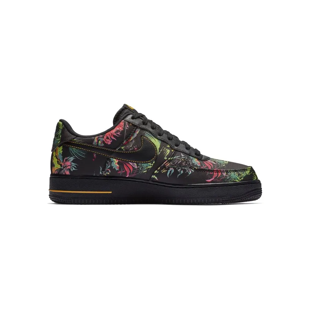 Nike Air Force 1 Low Floral (2019) Black/Multi-Color-Canyon Gold (BV6068-001)